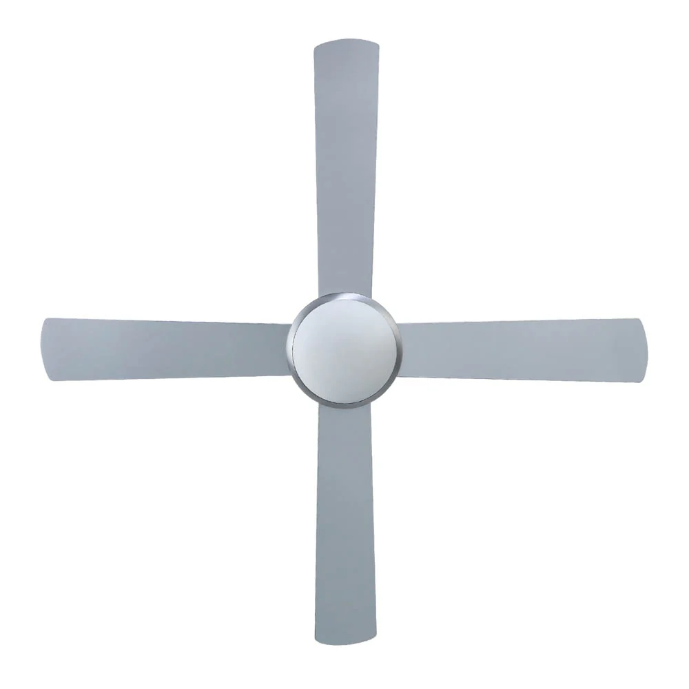 52'' Ceiling Fan w/Light w/Remote Timer - Silver - Nurns
