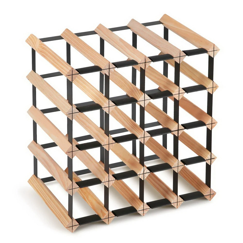 20 Bottle Timber Wine Rack - Nurns