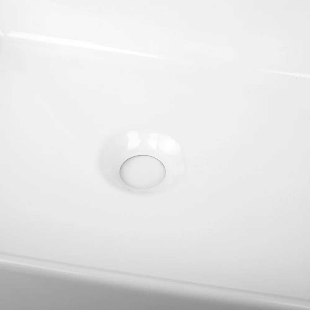 48x37x14cm Ceramic Rectangle Sink Bowl - White - Nurns