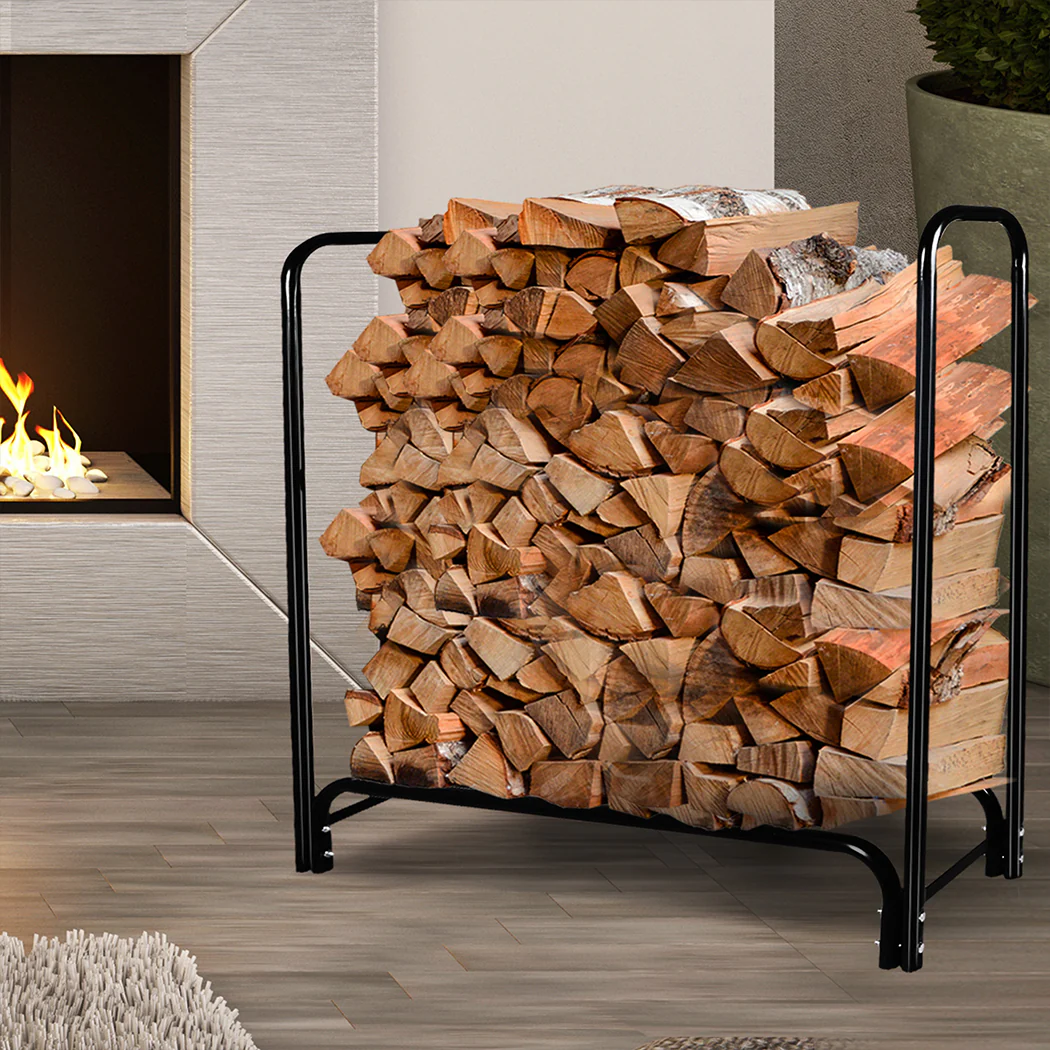 4ft Firewood Rack Holder Fireplace Tool - Nurns