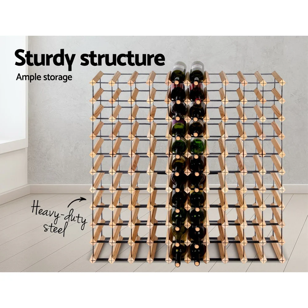 110 Bottle Timber Wine Rack - Nurns
