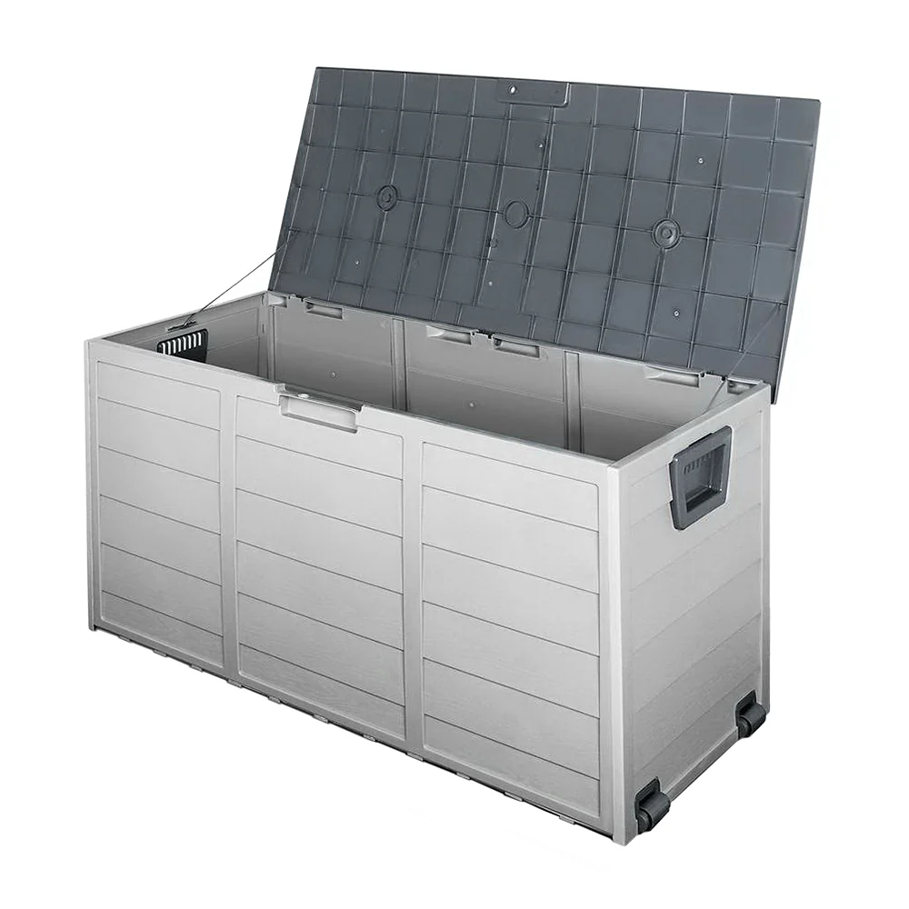 290L Outdoor Storage Box - Grey - Nurns