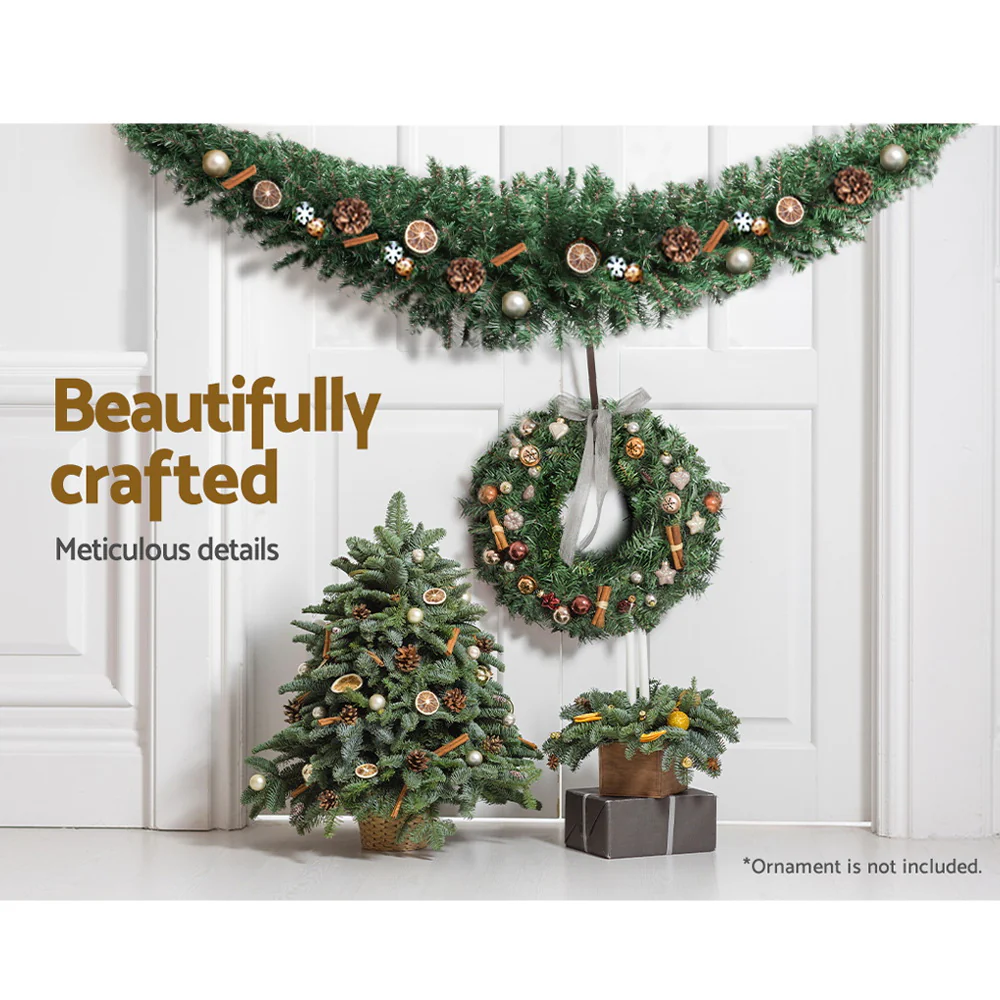 1.8m Christmas Garland Xmas Decorations Green Wedding Party - Nurns