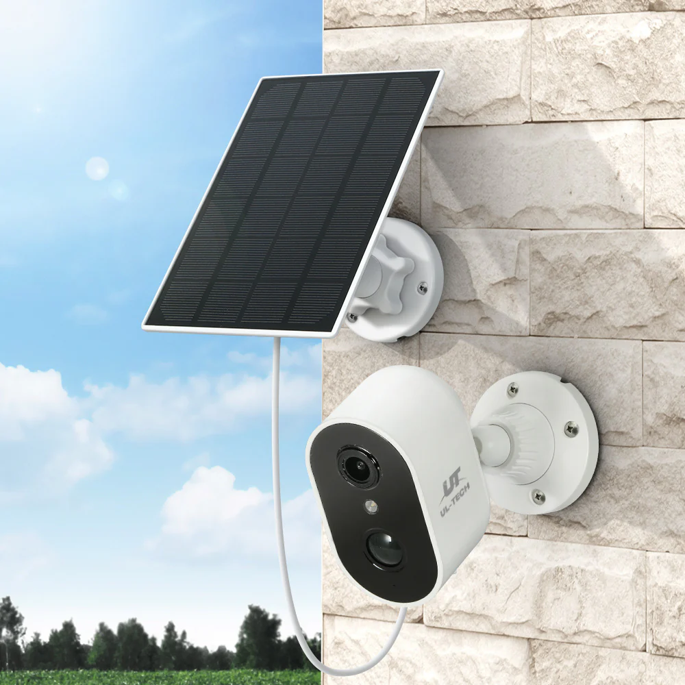 1080P Wireless Security IP Camera Rechargeable Outdoor CCTV Solar Panel - Nurns