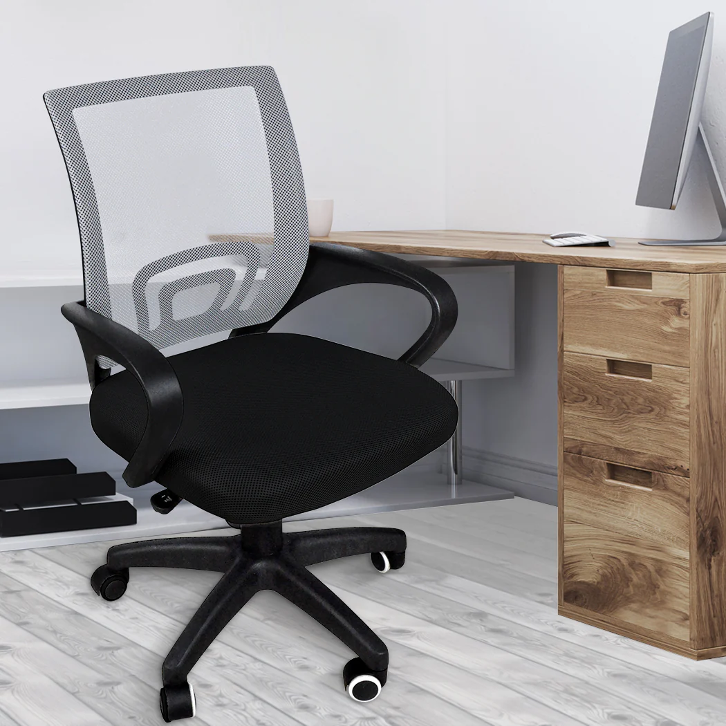 2x Levede Office Chair Gaming Computer Grey - Nurns