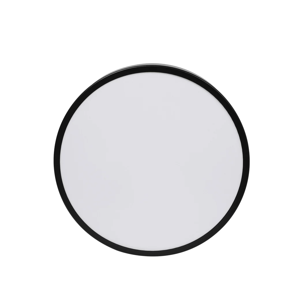 3-Colour Ultra-Thin 5cm Led Ceiling Light Modern Surface Mount 60W - Black - Nurns