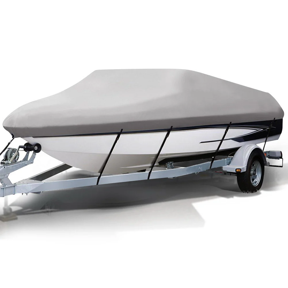 14 - 16 foot Waterproof Boat Cover - Grey - Nurns