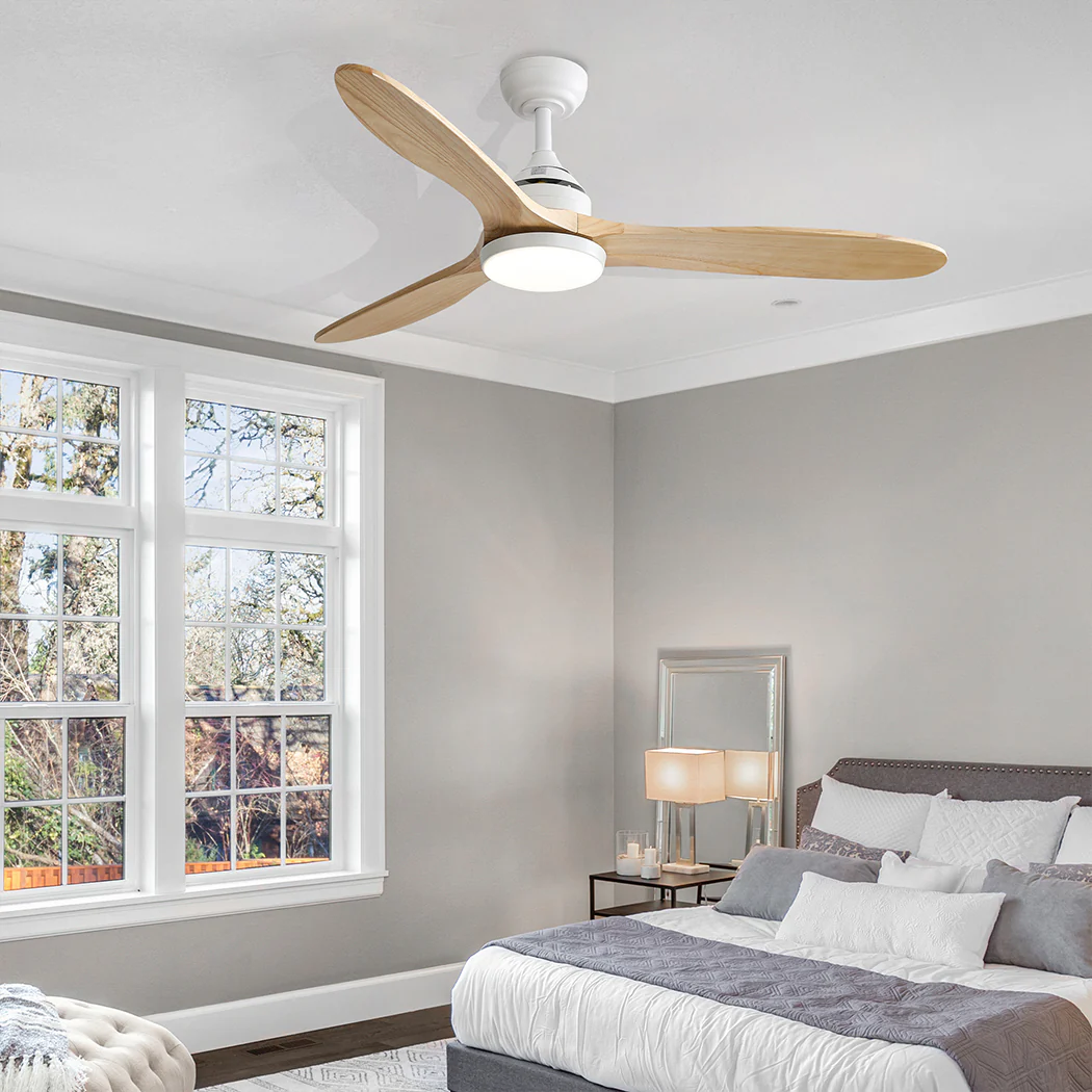 52'' Ceiling Fan LED Light DC - Natural - Nurns