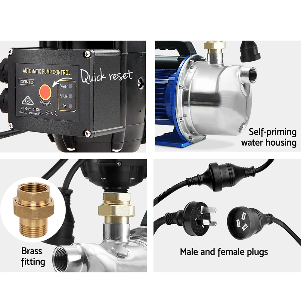 2300W High Pressure Garden Jet Water Pump with Auto Controller - Nurns