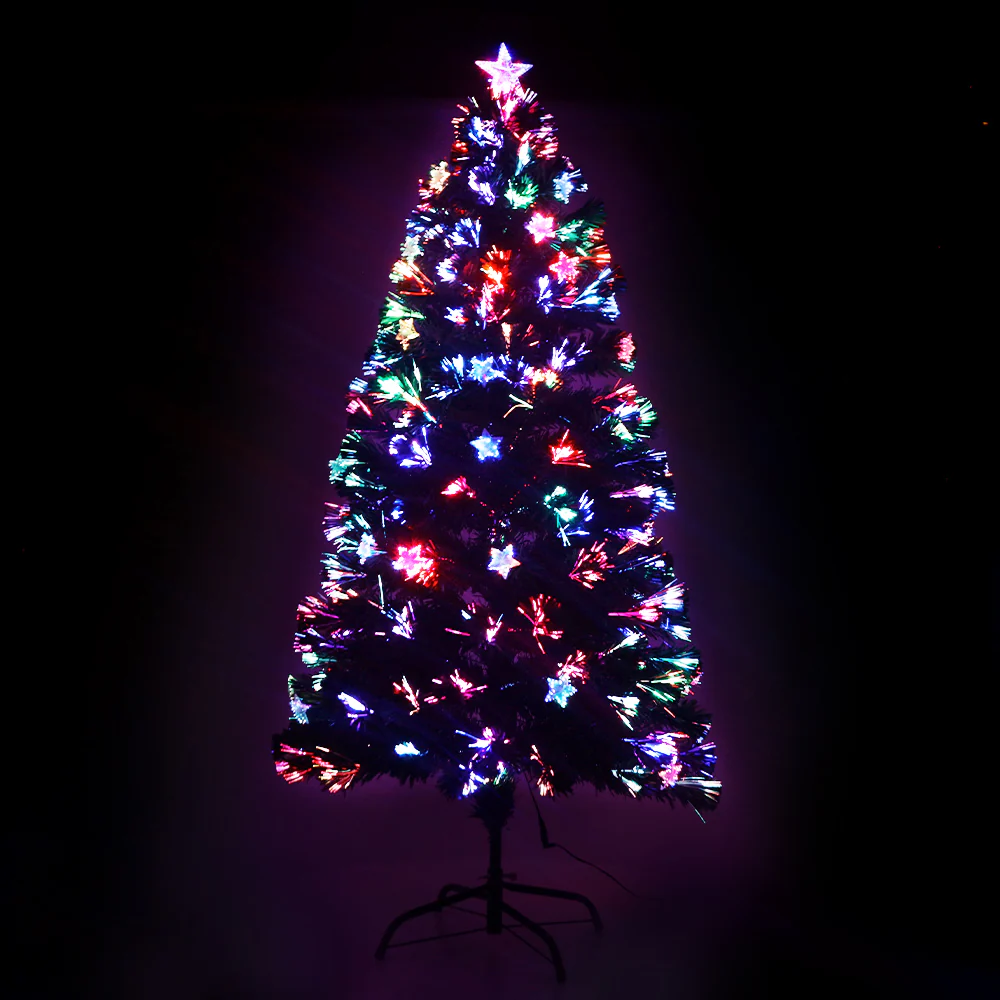 5ft 1.5m 180 Tips Christmas Tree Optic Fibre Xmas tree - Multi Colour - Nurns