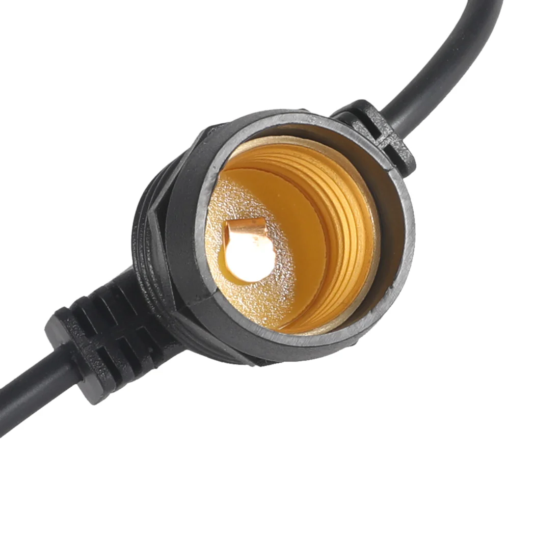 40M 40 LED Bulbs Festoon String Lights Xmas Party Waterproof Outdoor - Warm White - Nurns