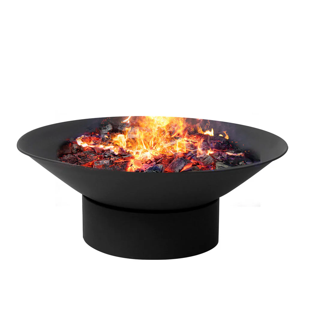 2 in 1 Steel Fire Pit Bowl Garden Outdoor Patio Fireplace Heater 70 - Nurns
