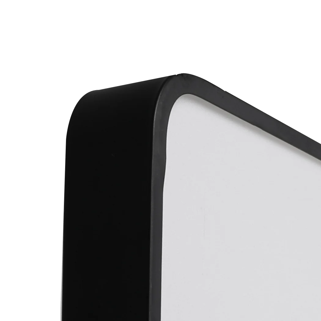 3-Colour Ultra-Thin 5cm Led Ceiling Light Modern Surface Mount 192W - Black - Nurns