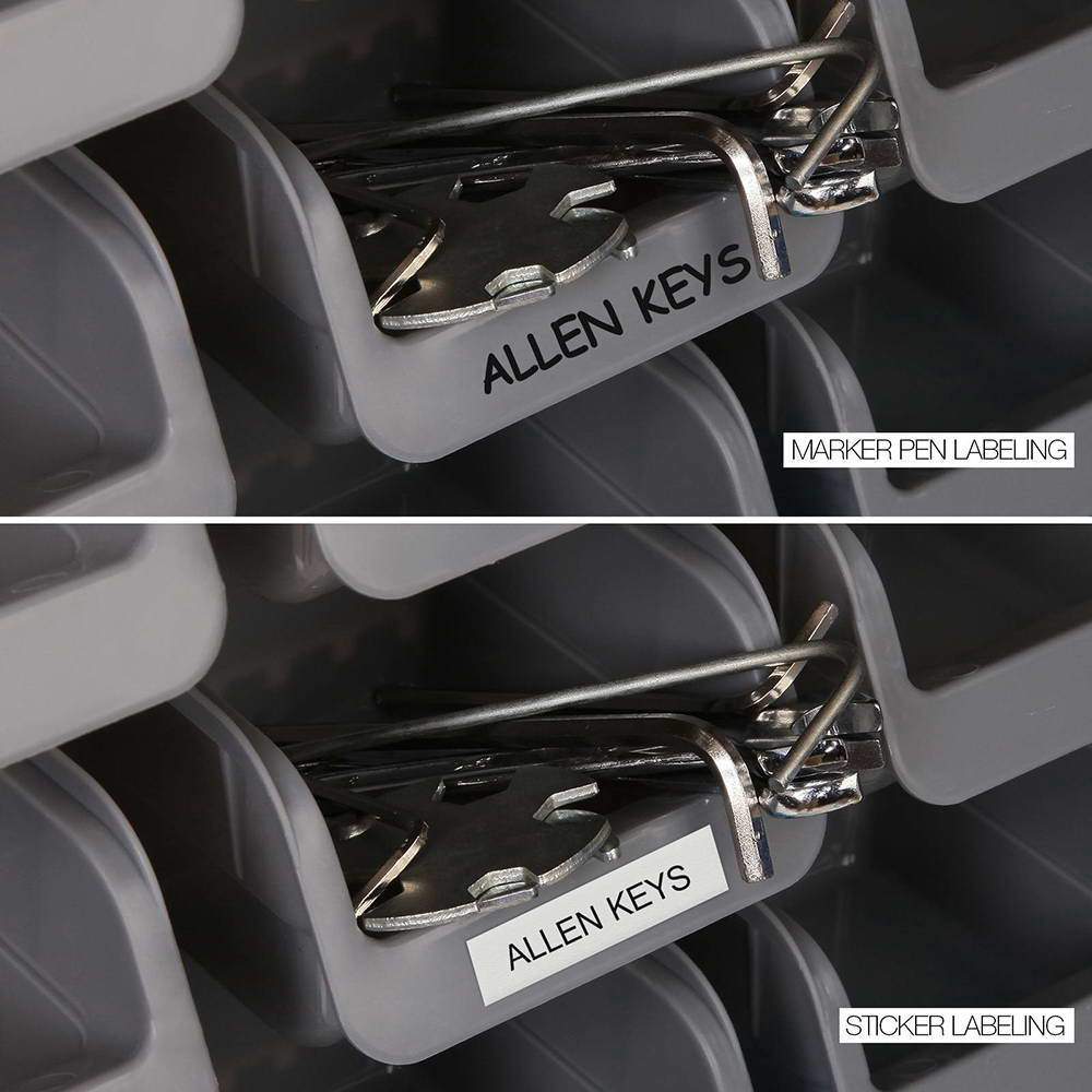 44 Bin Wall Mounted Rack Storage Organiser - Nurns