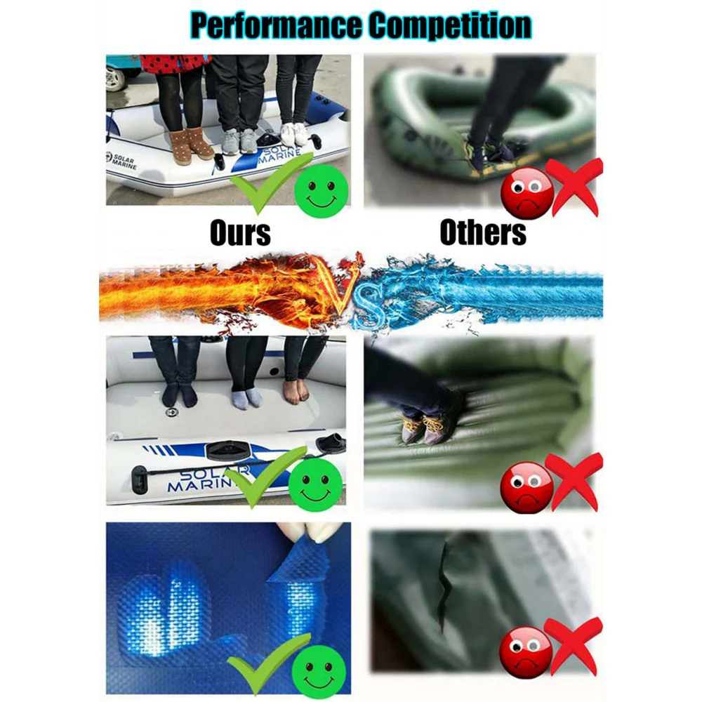 2.3m Inflatable Boat Laminated Wear Resistant Fishing Boat - Nurns