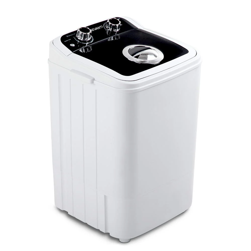 4.6kg Mini Portable Washing Machine - Black - Nurns