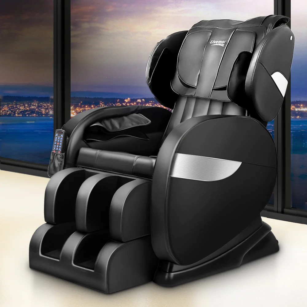 150W Electric Massage Chair - Black - Nurns