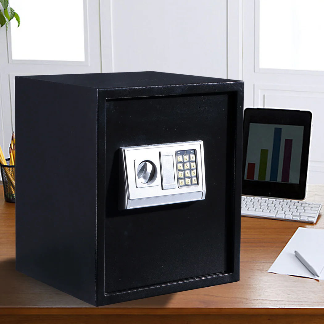 50L Electronic Safe Digital Security Box Home Office Cash Deposit Password - Nurns