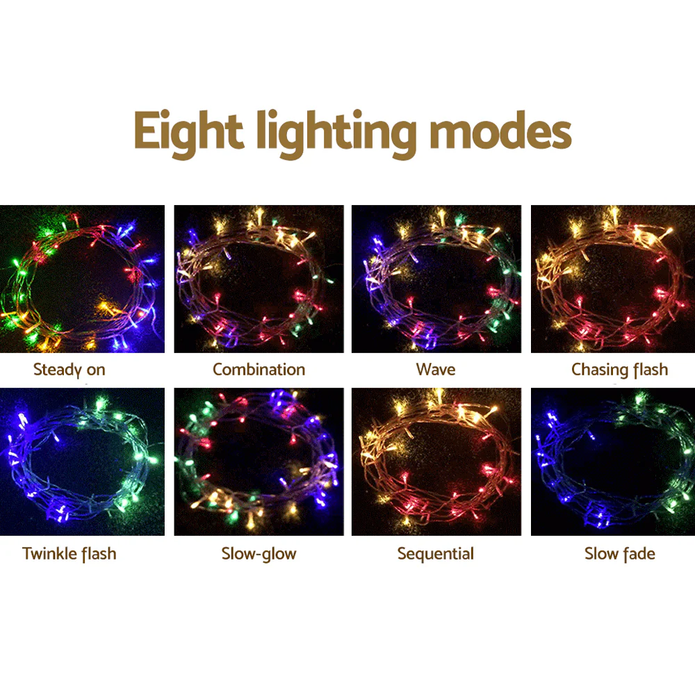 100M Christmas Lights String Light 500 LED - Colourful - Nurns