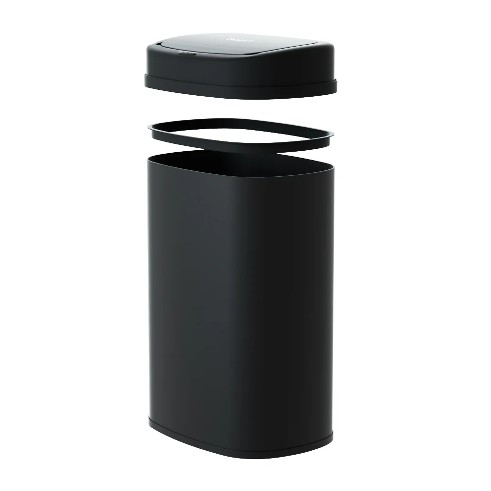 50L Sensor Bin Motion Rubbish Automatic - Black - Nurns
