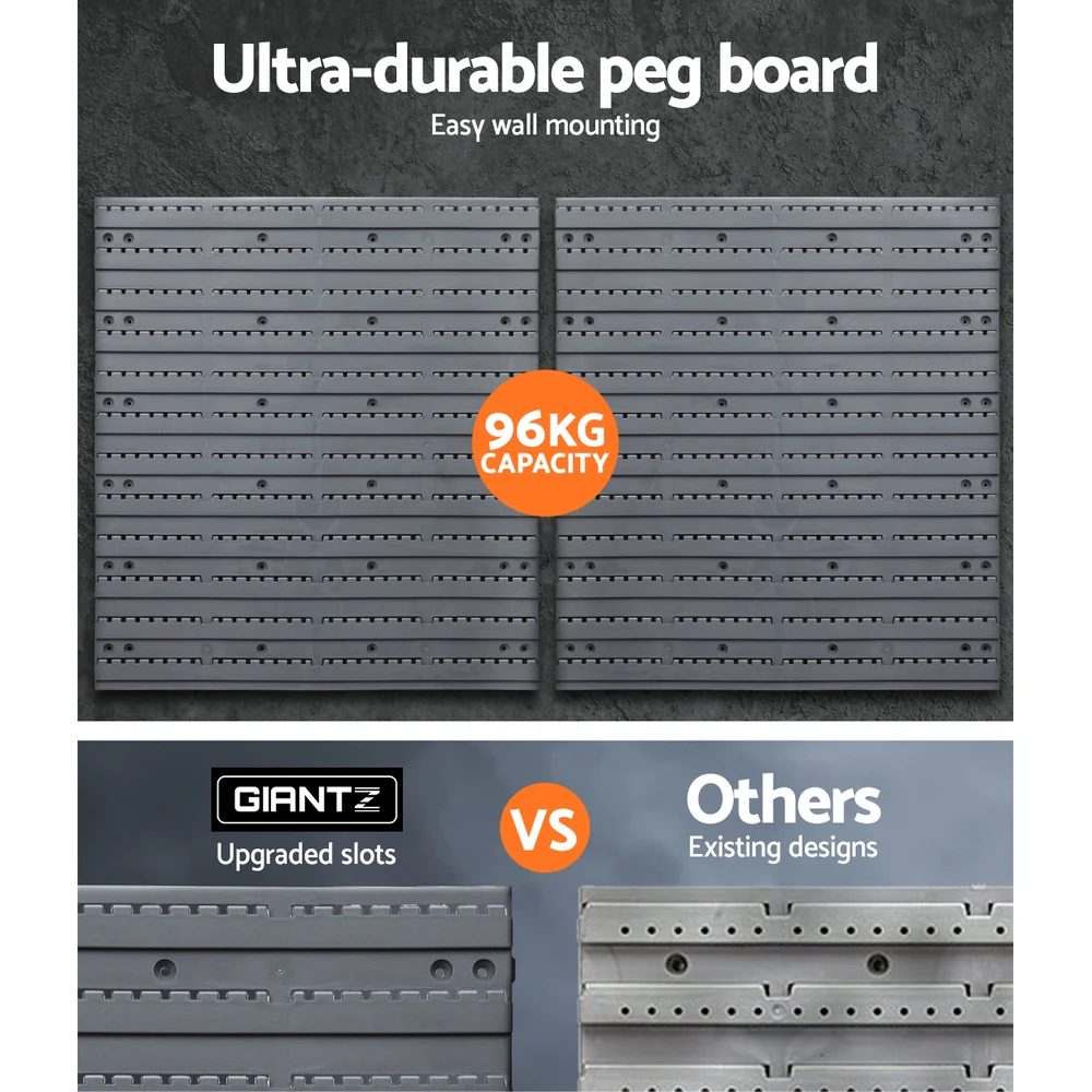 48 Bin Wall Mounted Rack Storage Organiser - Nurns