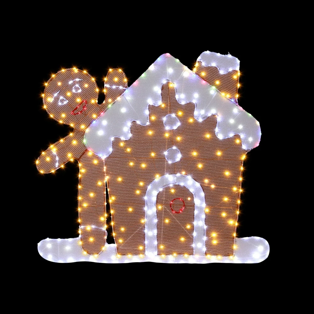 330 LED Christmas Lights Gingerbread Motif Fairy Light Decoration - Nurns