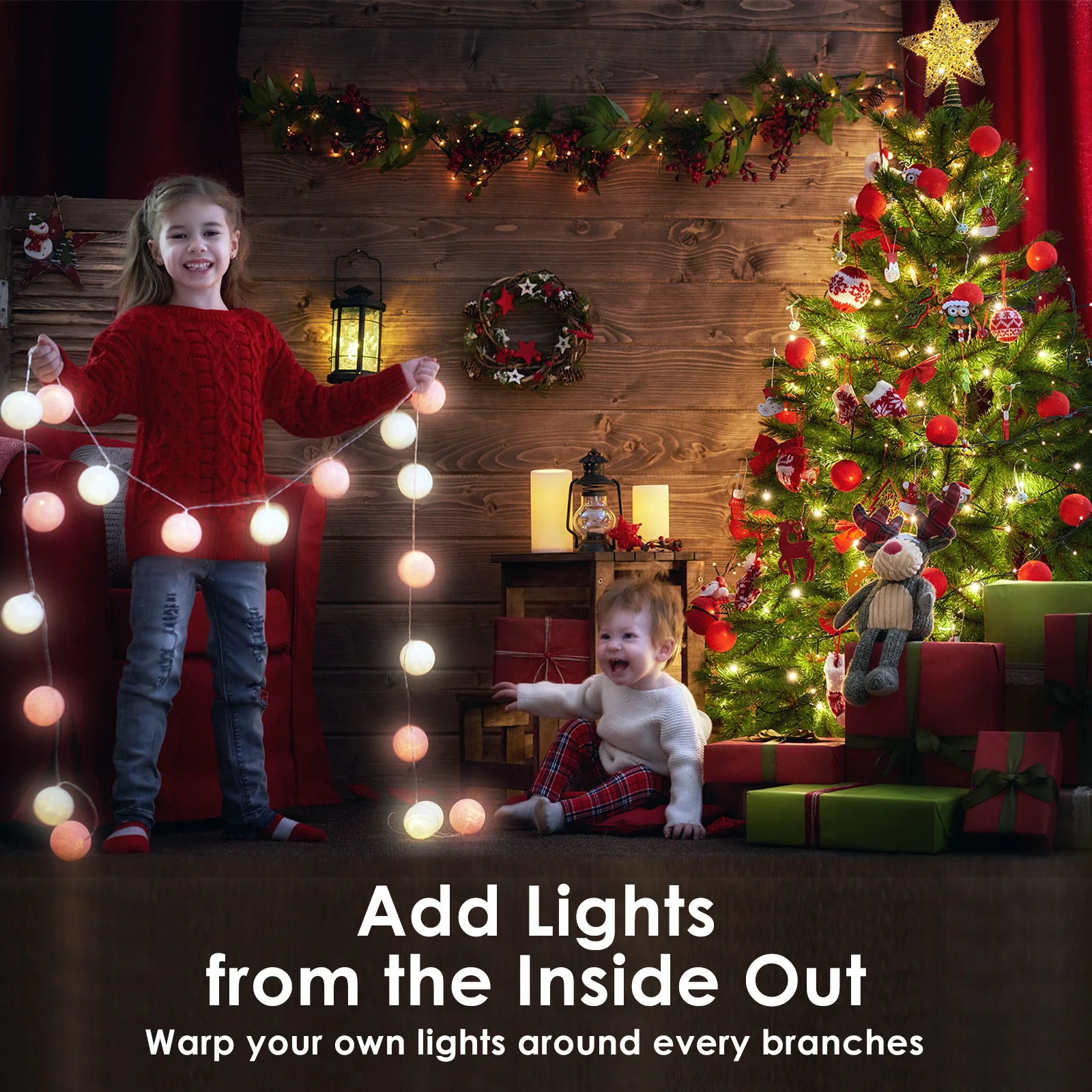 4ft 1.2m 390 Tips Snowy Christmas Tree Xmas Pine Cones Green - Nurns