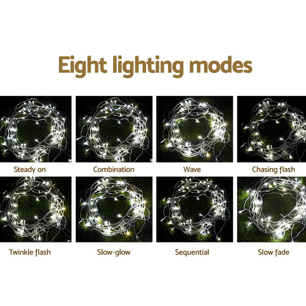 100M Christmas Lights String Light 500 LED - Cool White - Nurns