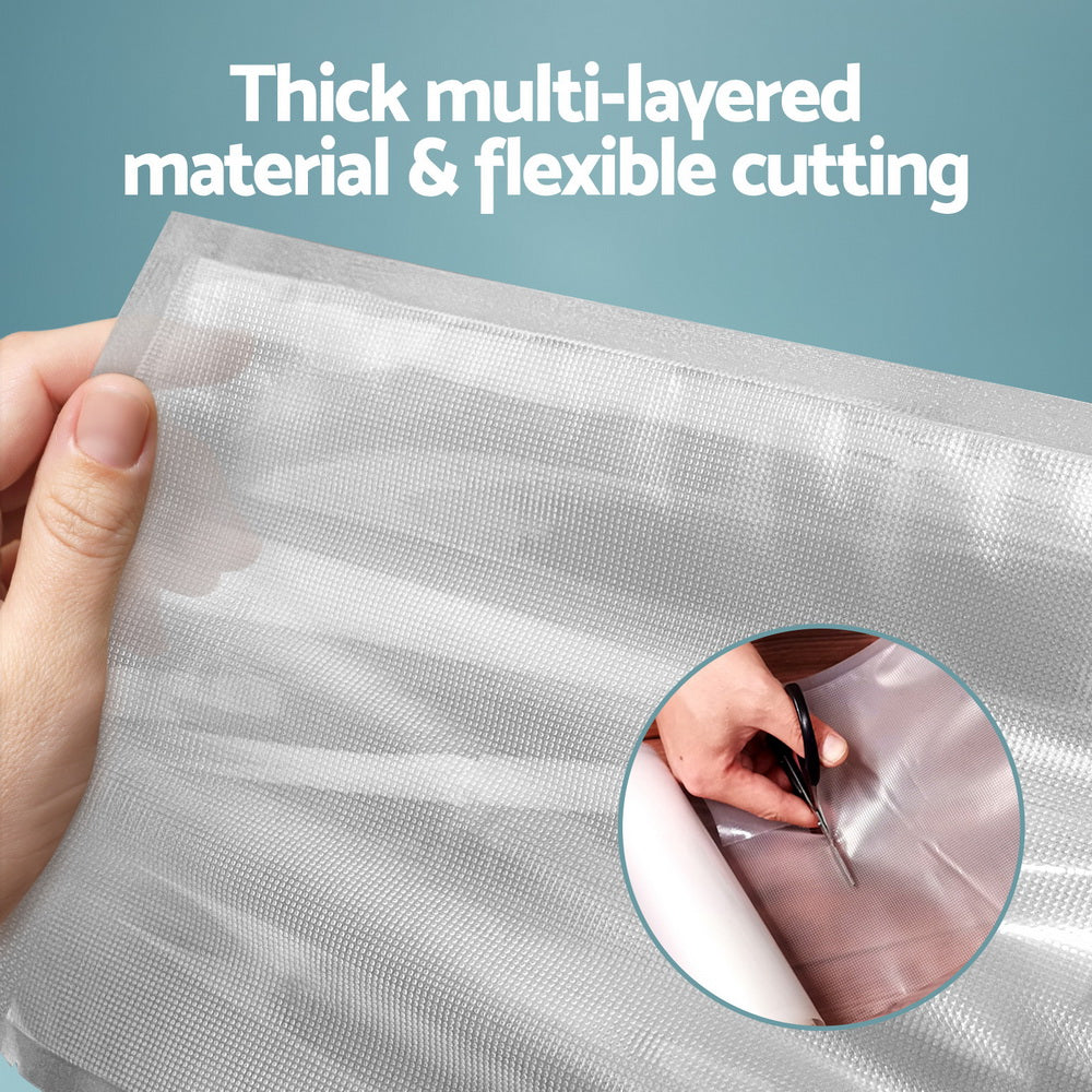 2 Rolls Food Vacuum Sealer Bags Storage Saver Heat Sealing Bag Pack 15CMX6M - Nurns