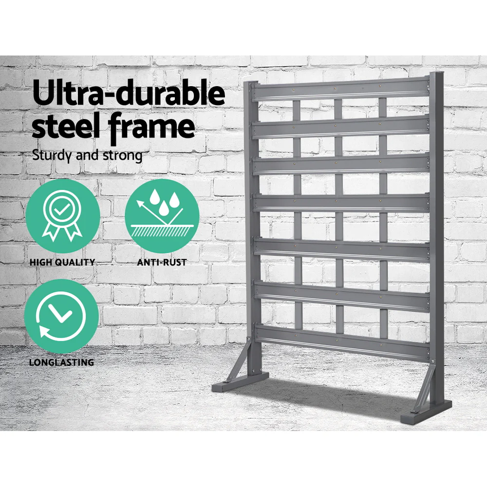 47 Storage Bin Rack Free Stand Steel Stand - Nurns