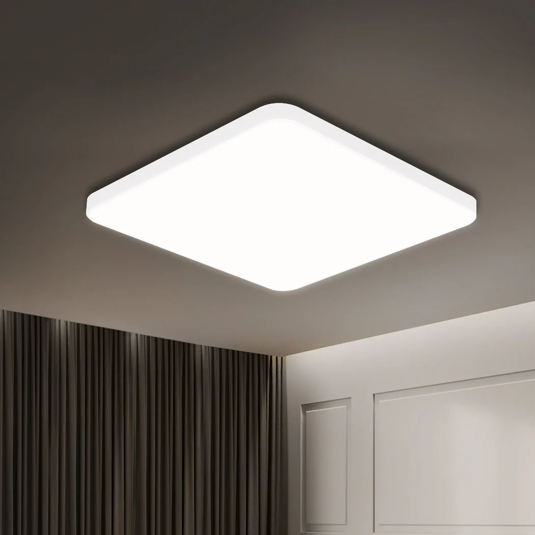 3-Colour Ultra-Thin 5cm Led Ceiling Light Modern Surface Mount 36W White - Nurns