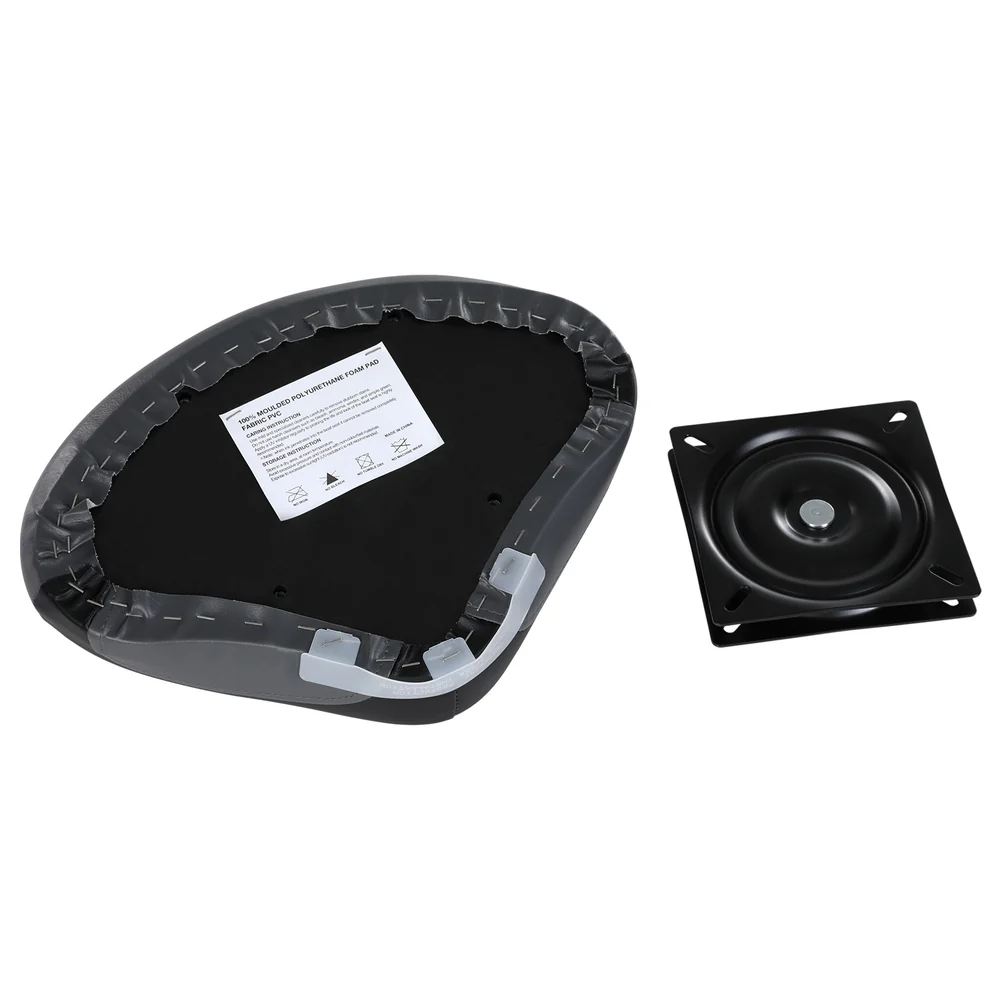 Stand Up Lean Boat Seats Casting Fishing Seat Swivel 8cm Padding Grey - Nurns