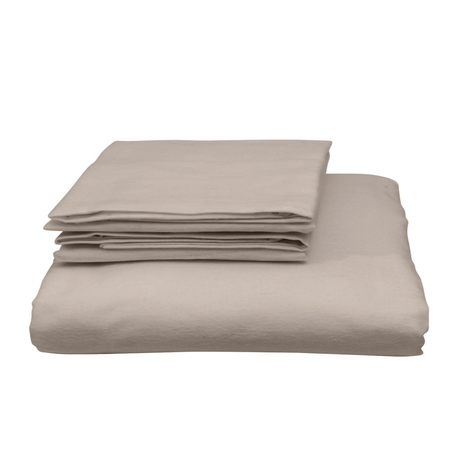 DOUBLE Blended Bamboo Quilt Cover Set - Warm Grey - Nurns