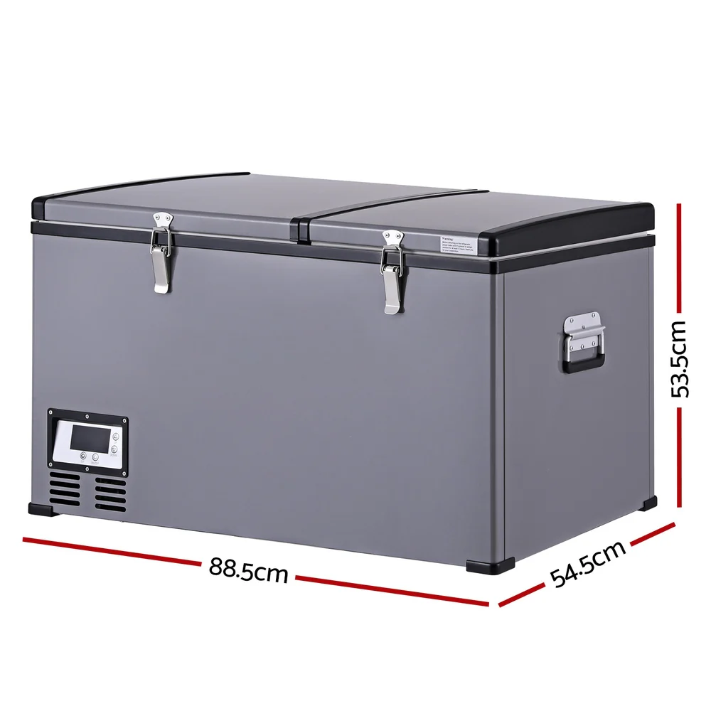 Glacio Camping Fridge 100L Portable Bar Fridges Freezer 12V/24V/240V - Nurns