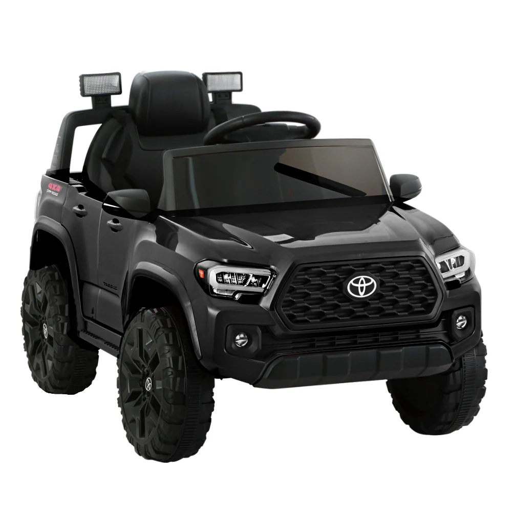 Toyota Ride On Car Kids Electric Toy Cars Tacoma Off Road Jeep 12V Battery - Black - Nurns