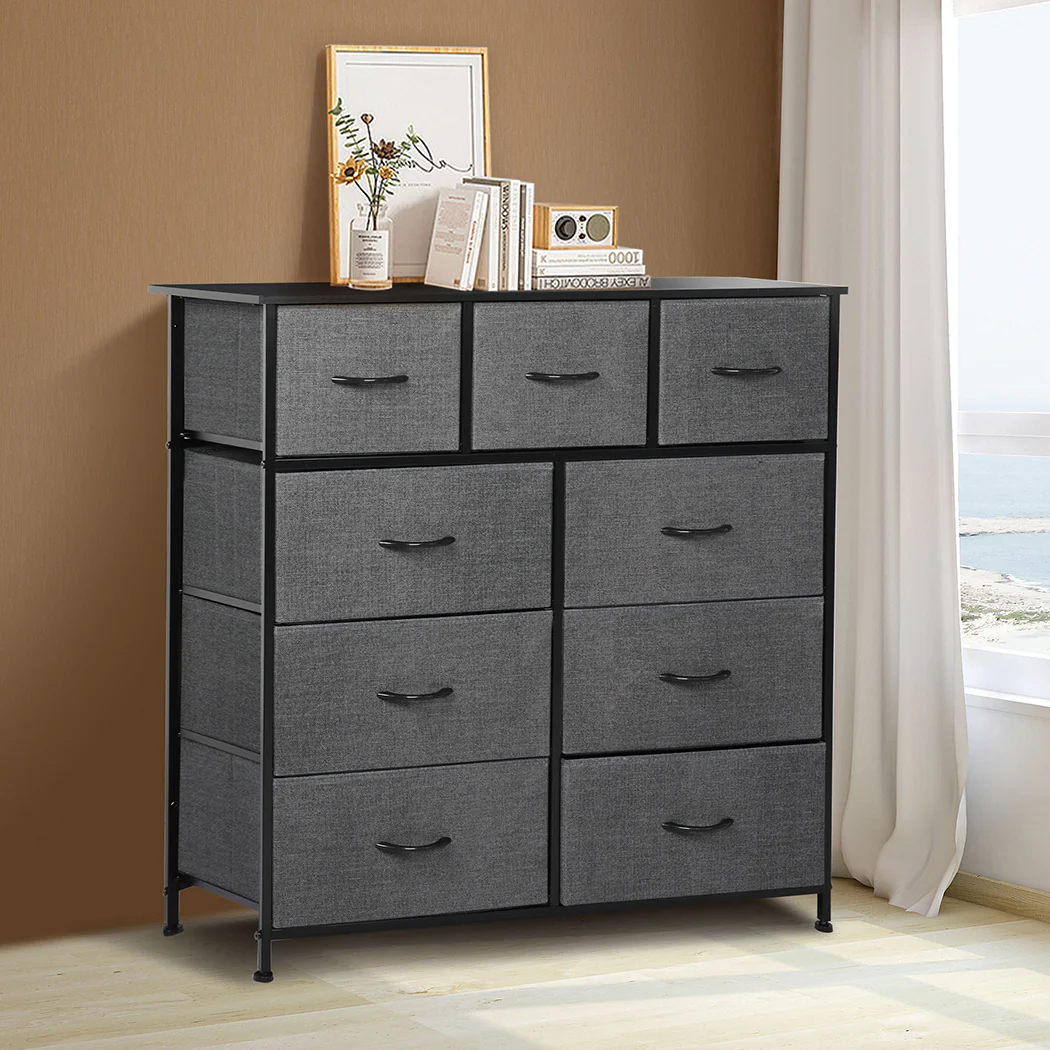 Levede 9 Chest of Drawers Storage Cabinet - Nurns