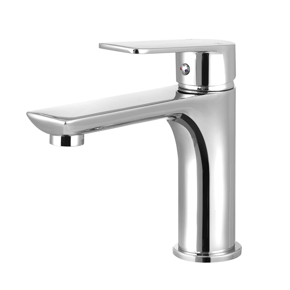 Bathroom Basin Mixer Tap Brass Faucet Vanity Laundry Sink Chrome - Nurns