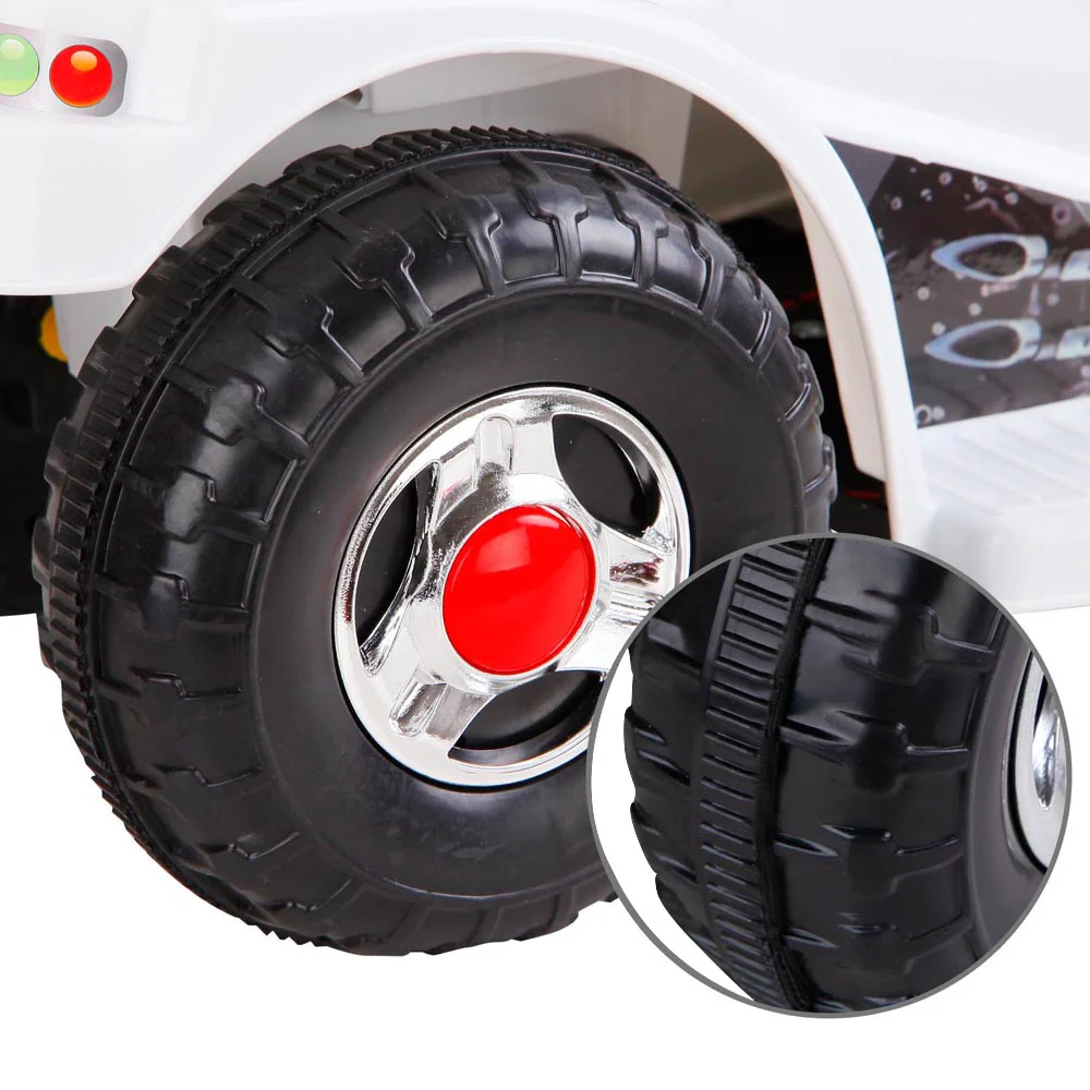 Kids Ride On Motorbike Motorcycle Car Toys - White - Nurns