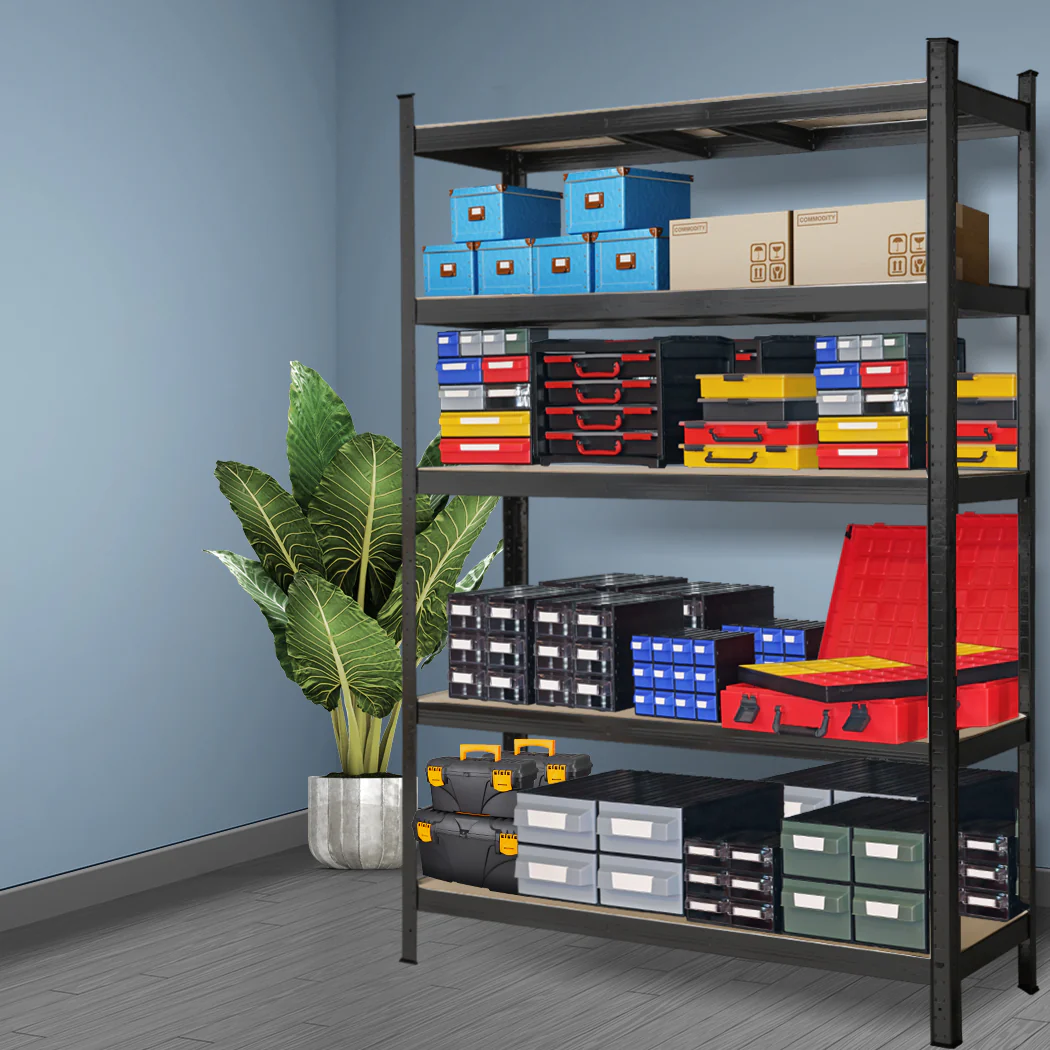 Traderight Warehouse Shelving Shelves Black - Nurns