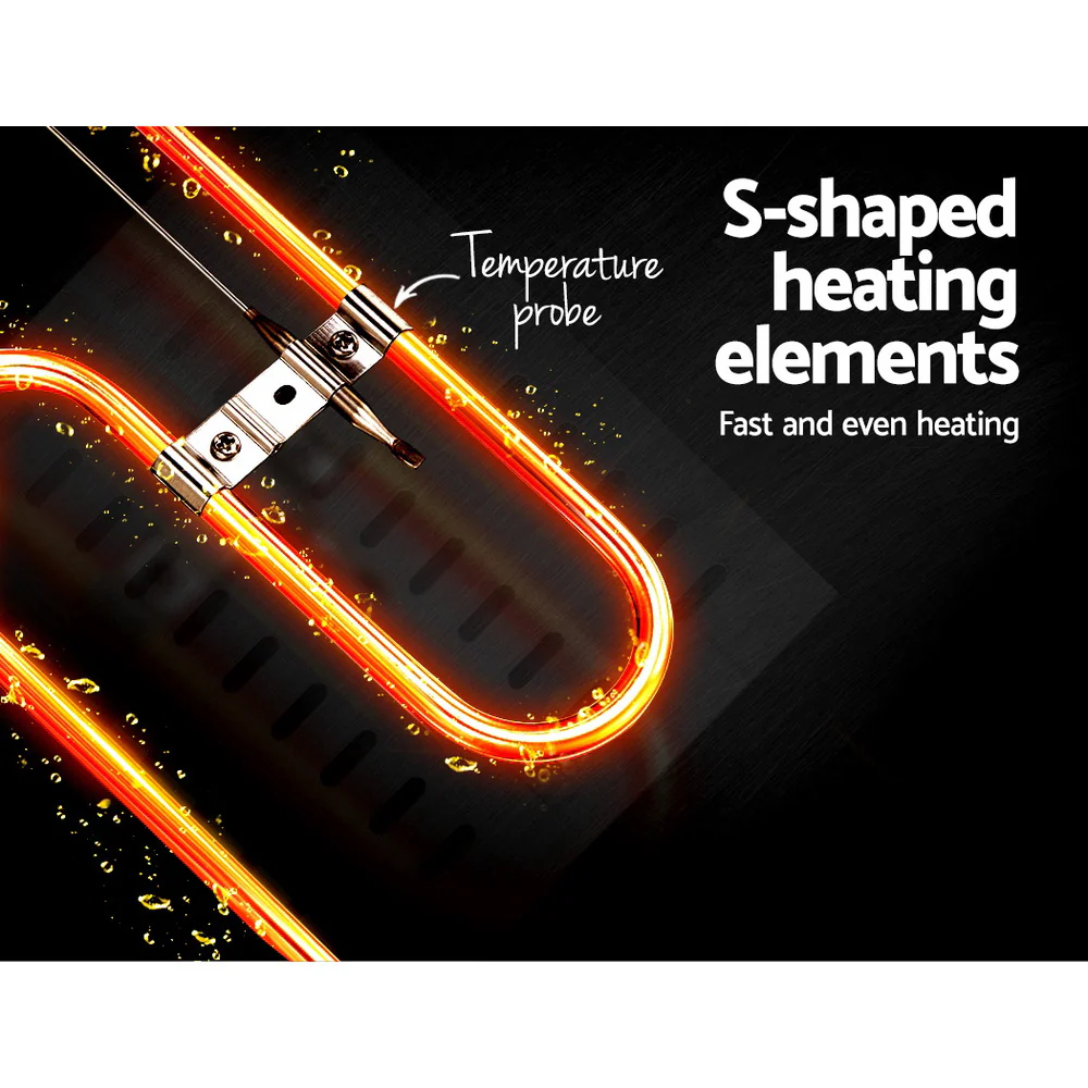 Devanti 20L Electric Commercial Deep Fryer Double Baskets 4400W - Nurns