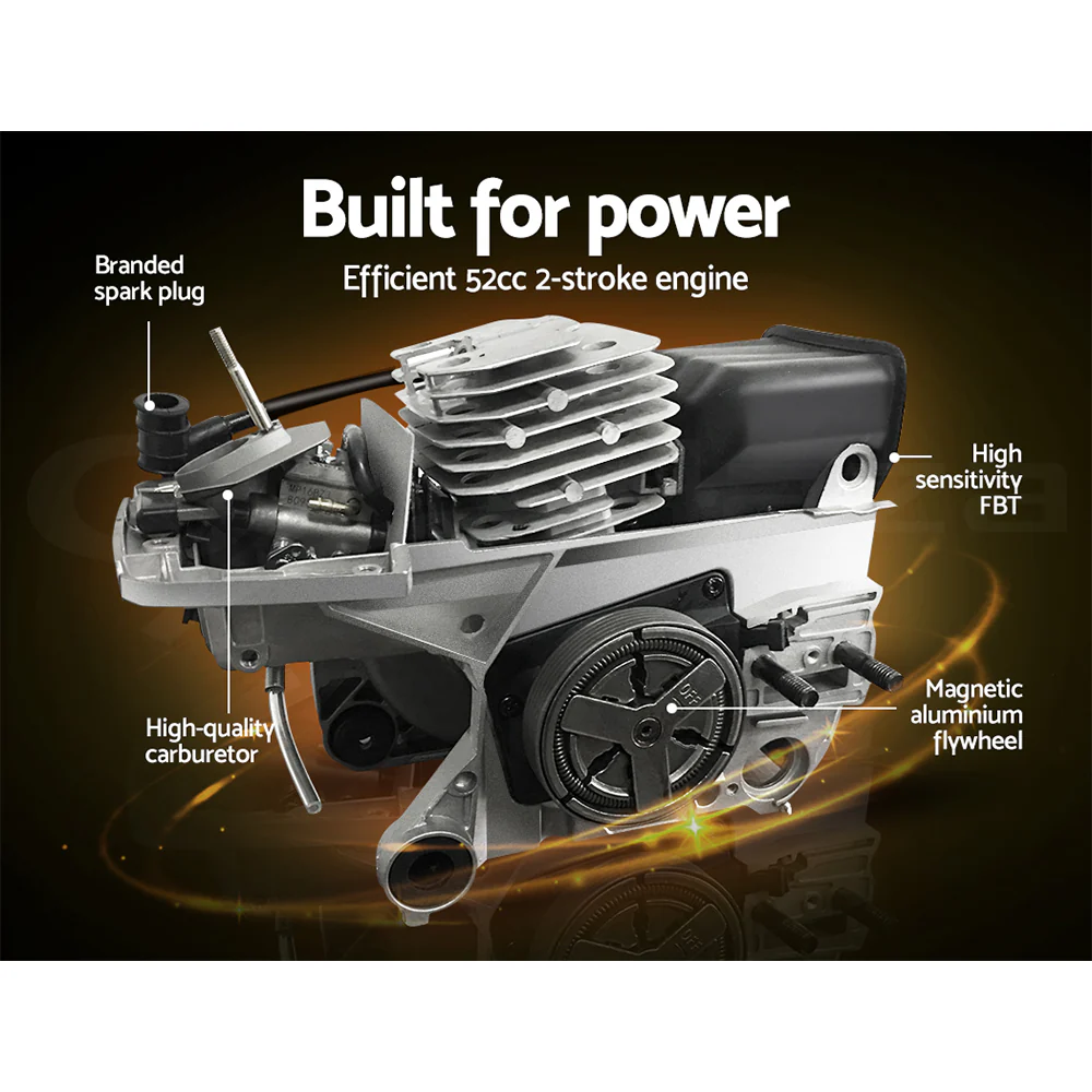 62CC Pole Circular Saw Petrol Brush Cutter Whipper Snipper 7-in-1 - Nurns