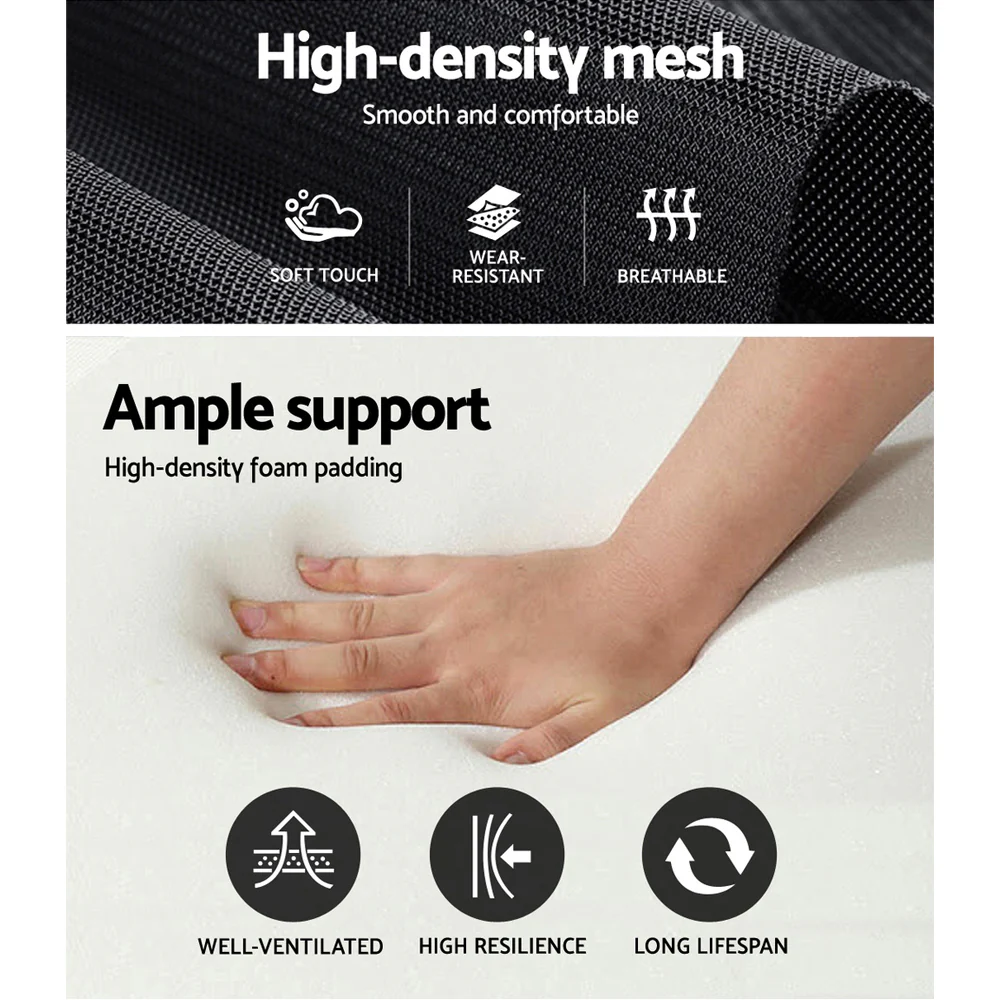 Artiss Mesh Office Chair Recliner Black - Nurns