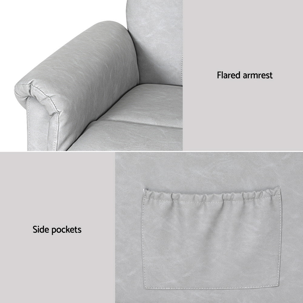 Menelaus Recliner Chair Lift Assist Chair Grey - Grey - Nurns