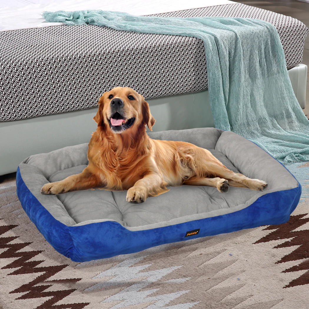 XLarge Dog Beds Pet Mattress Bedding - Navy - Nurns