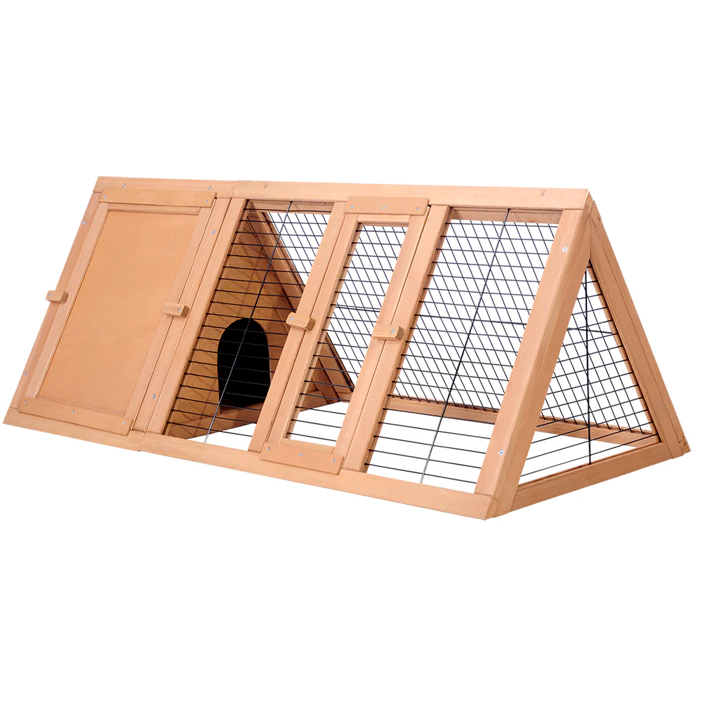 Rabbit Hutch Wooden Chicken Coop Pet Hutch 119cm x 51cm x 44cm - Nurns
