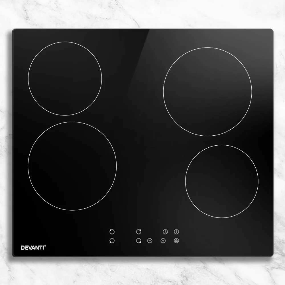Devanti Electric Ceramic Cooktop 60cm Touch Control - Nurns