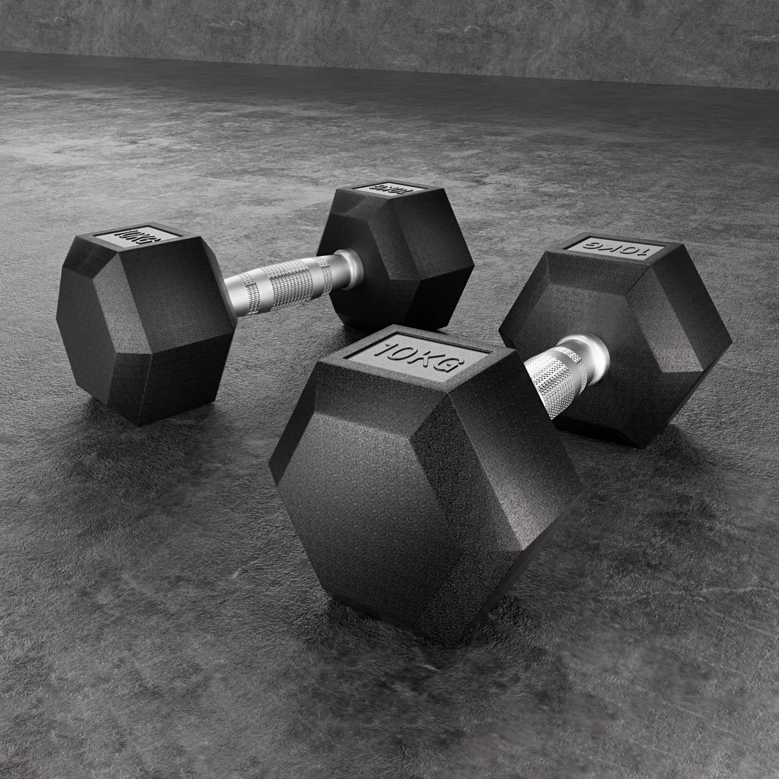 Everfit 20kg Hex Dumbbells Set Dumbbells Weights Lifting Bench Gym Workout 2x10kg - Nurns
