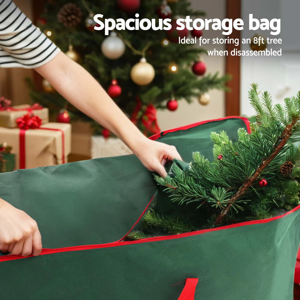 Christmas Tree Storage Bag Fits Up to 8ft Tree Xmas Bag - Green - Nurns