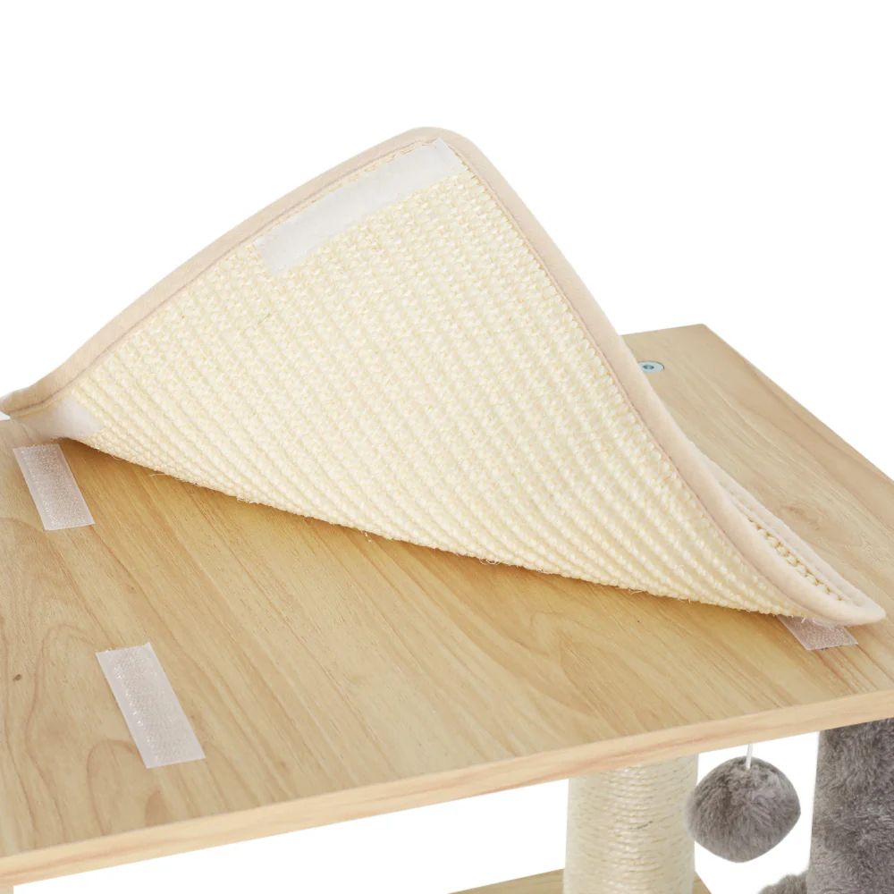 Cat Tree 152cm Tower Scratching Post Scratcher Wood Bed Condo Toys House Ladder - Nurns