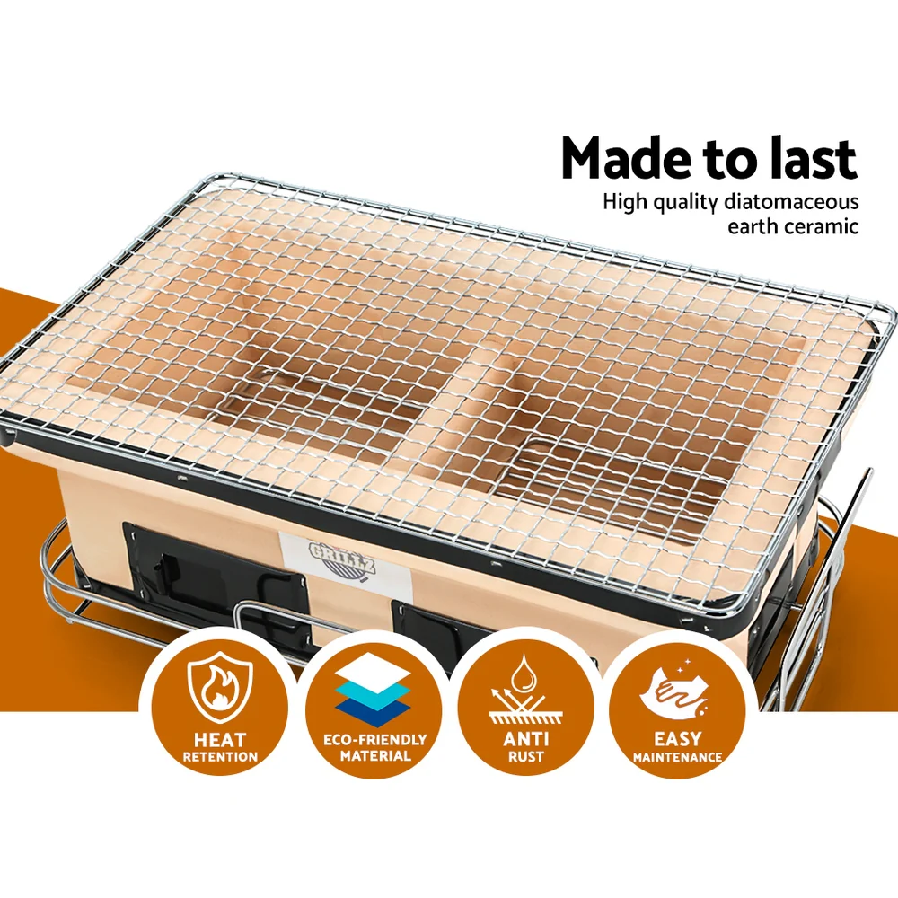 Grillz BBQ Grill Tabletop Smoker - Charcoal - Nurns